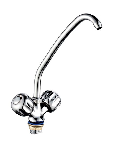 Смеситель Кухня 1/2 м/к на гайке ПСМ-120-К/30 Тыква СТАНДАРТ-Б тип См-МДЦБр