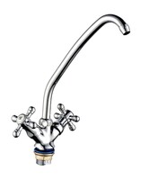 Смеситель Кухня 1/2 м/к на гайке ПСМ-120-К/89 Крест СТАНДАРТ-Б тип См-МДЦБр