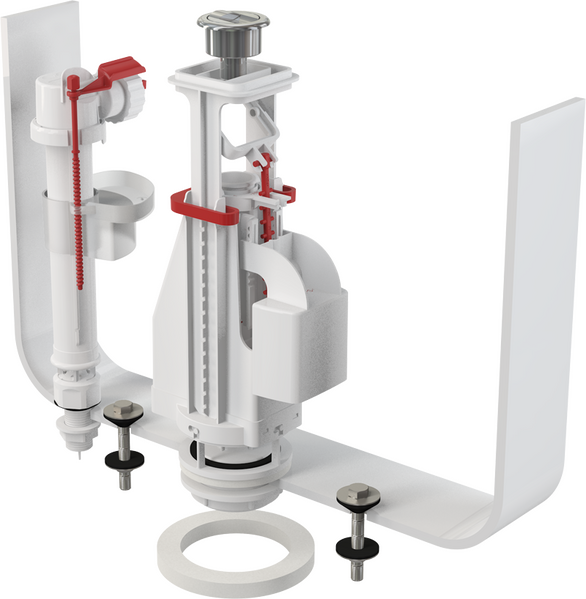 Арматура ALCAPLAST 1/2 ниж/подв. двойной слив (Чехия) SA08AS/A17