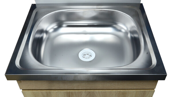 Умывальник "Весна" без ЭВН (тумба ЛДСП Дуб Сонома светлый, мойка Нержавейка 40*50, бака 17л)