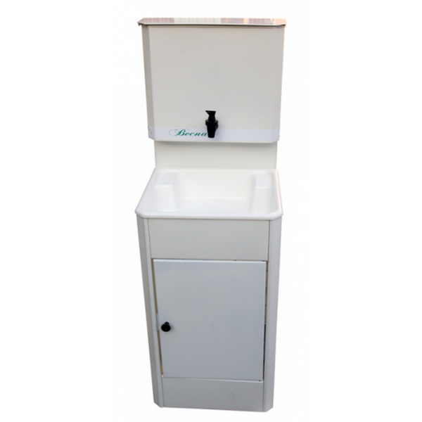 Умывальник "Весна" МИНИ без ЭВН (мойка Пластик 42*37, бак 11л) белый