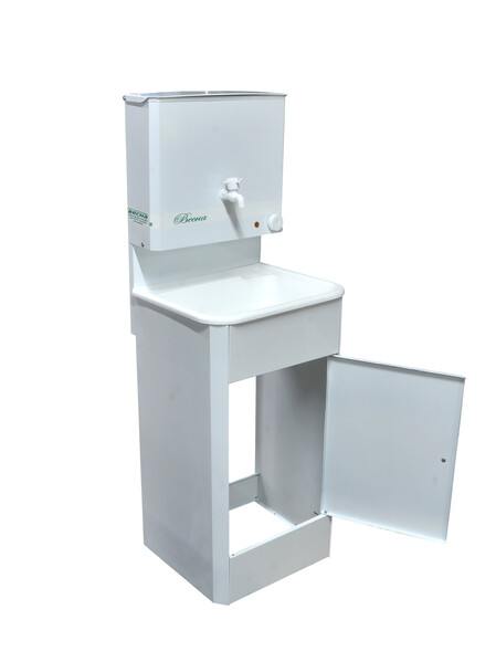 Умывальник "Весна" МИНИ с ЭВН (мойка Пластик 42*37, бак 11л) 1,25кВт белый