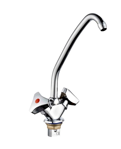 Смеситель Кухня 1/2 м/к на гайке ПСМ-117-К/80 Пермь СТАНДАРТ-Б тип См-МДЦБр