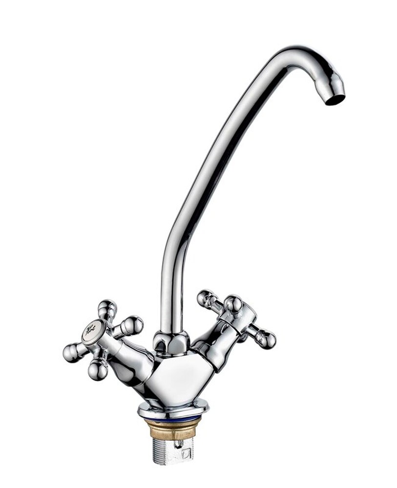 Смеситель Кухня 1/2 м/к на гайке ПСМ-117-К/89 Крест СТАНДАРТ-Б тип См-МДЦБр