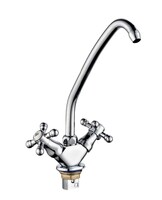 Смеситель Кухня 1/2 м/к на гайке ПСМ-117-К/89 Крест СТАНДАРТ-Б тип См-МДЦБр