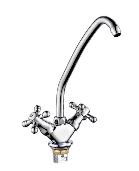 Смеситель Кухня 1/2 м/к на гайке ПСМ-117-К/89 Крест СТАНДАРТ-Б тип См-МДЦБр