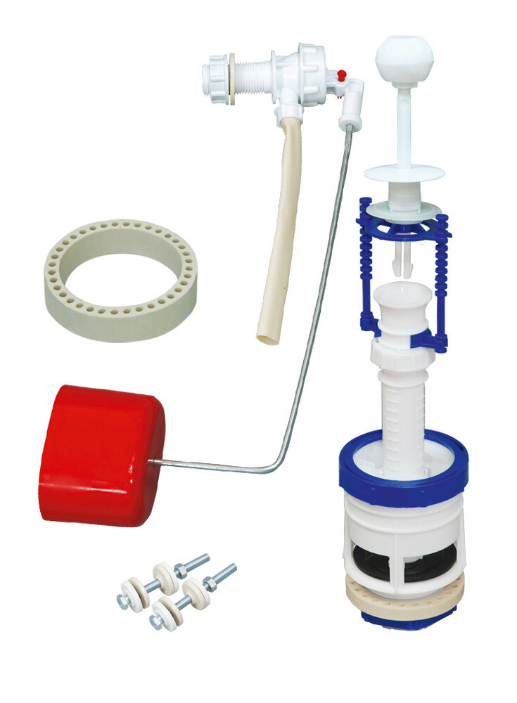 Арматура РБМ АС- 4.1 боковая подводка, Шток белый, мембранный клапан