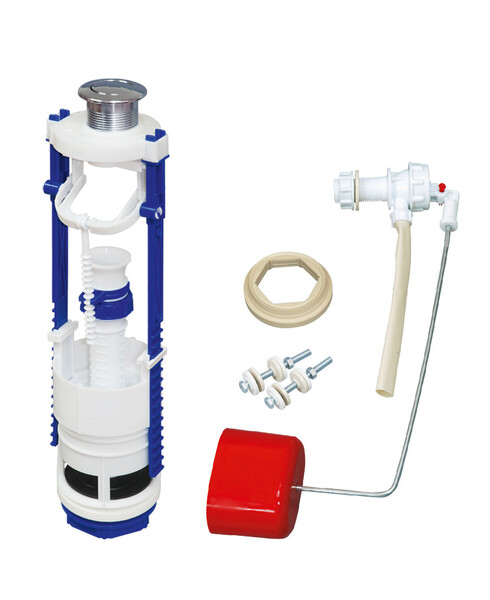 Арматура РБМ АС- 7.1М боковая подводка, Кнопка металлизированная, мембранный клапан