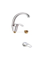 Смеситель Кухня Lemen шар d40 боковой (LB 91403, 91418) на гайке латунь