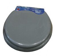 Сиденье д/унитаза мягкое  серое 