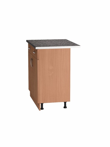 Рабочий стол 80 цвет Бук (2 ящика) столешница Гранит SANTREK HOME (ЛДСП)