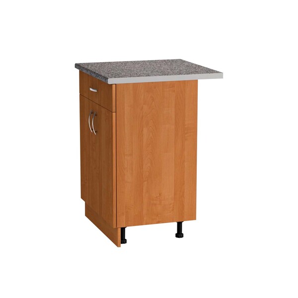 Рабочий стол 60 цвет Ольха (1 ящик) столешница Гранит SANTREK HOME (ЛДСП)