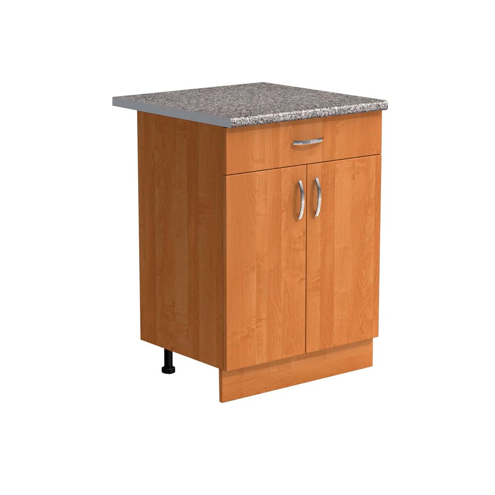 Рабочий стол 60 цвет Ольха (1 ящик) столешница Гранит SANTREK HOME (ЛДСП)