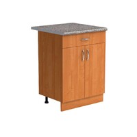 Рабочий стол 60 цвет Ольха (1 ящик) столешница Гранит SANTREK HOME (ЛДСП)