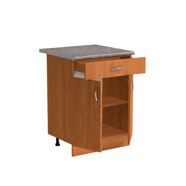 Рабочий стол 60 цвет Ольха (1 ящик) столешница Гранит SANTREK HOME (ЛДСП)