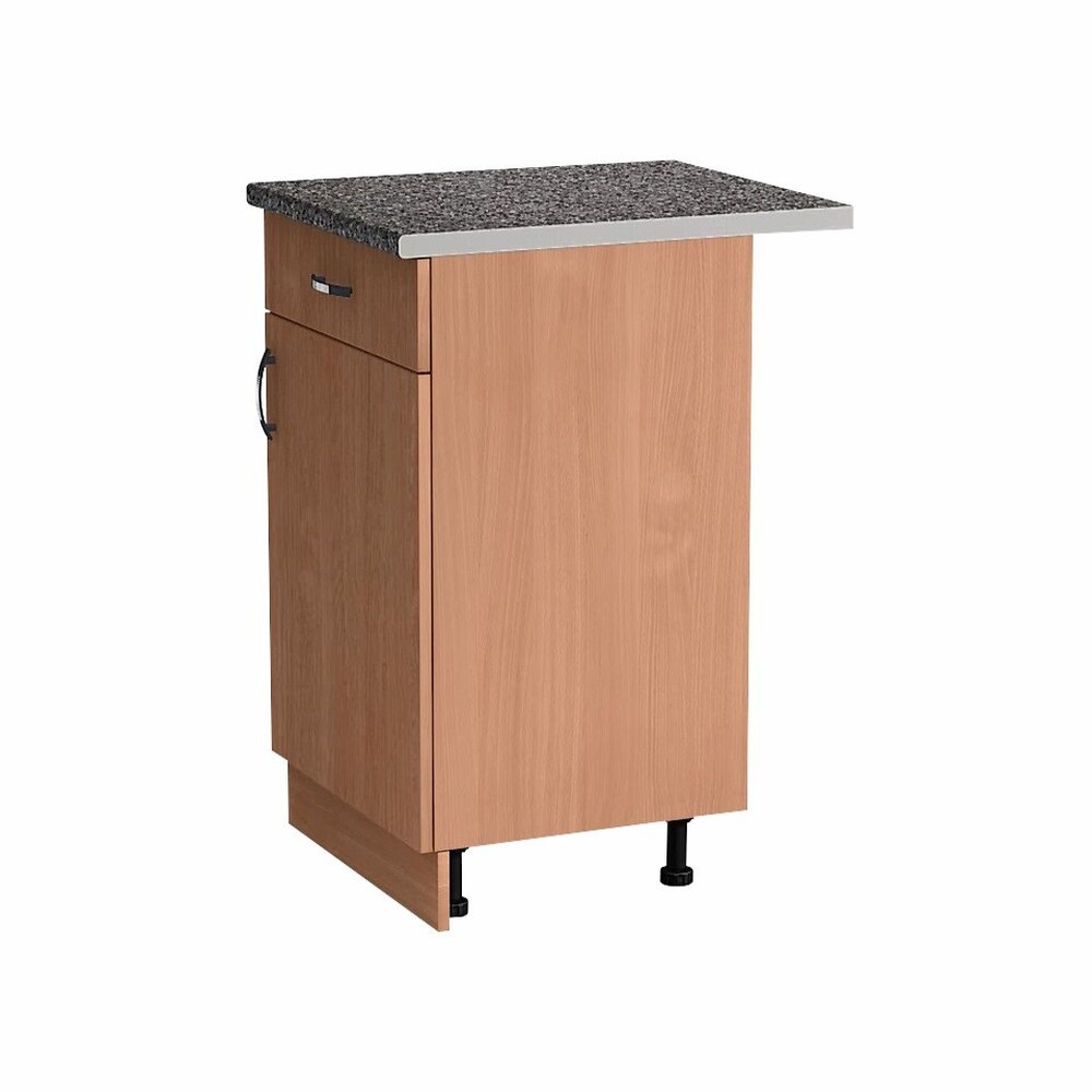 Рабочий стол 40 цвет Бук (1 ящик) столешница Гранит SANTREK HOME (ЛДСП)