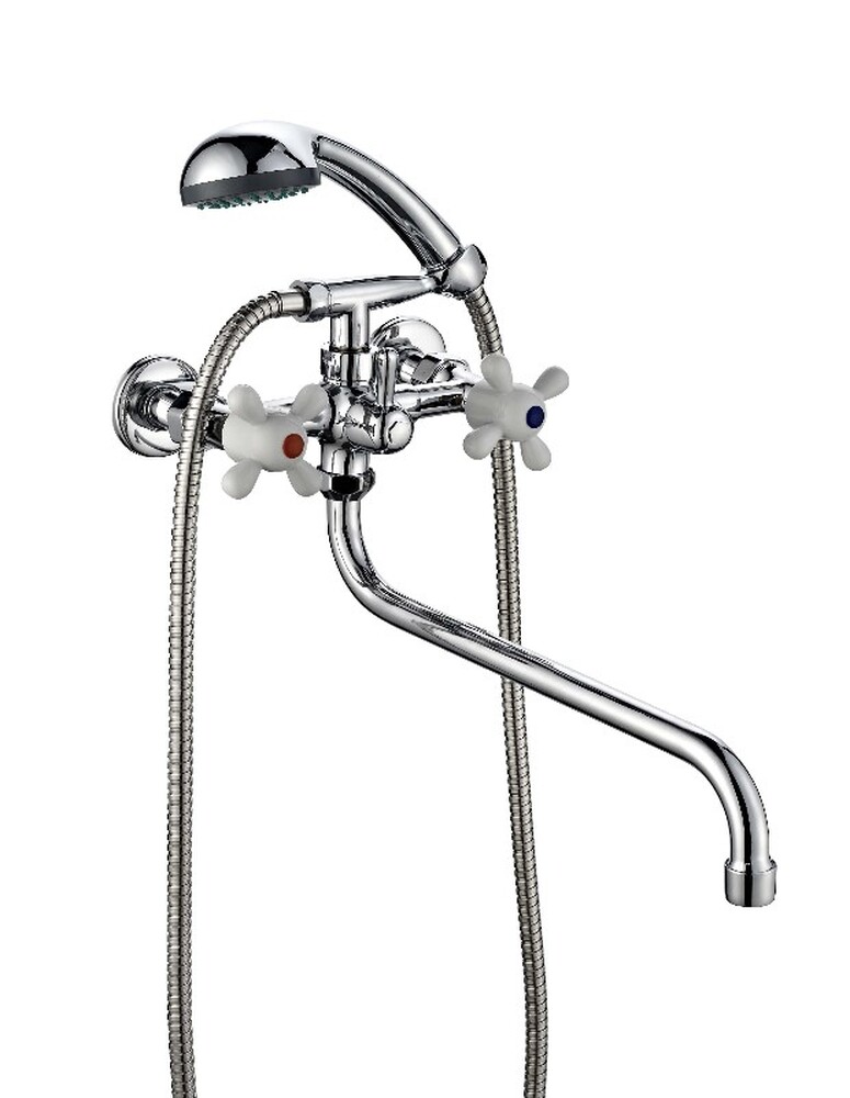 Смеситель Ванна 1/2 м/к (сборный) шар. перекл. ПСМ-165-К/99 пластик СТАНДАРТ-А тип См-ВУДРНШлА