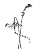 Смеситель Ванна 1/2 м/к (сборный) ПСМ-150-К/99 пластик СТАНДАРТ-Б тип См-ВУДРНШлР