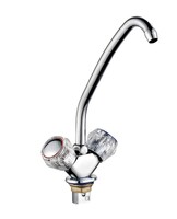 Смеситель Кухня 1/2 м/к на гайке ПСМ-117-К/65 Стекло СТАНДАРТ-Б тип См-МДЦБр