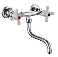 Смеситель Кухня 1/2 м/к СТЕНА ПСМ-108-К/99 пластик СТАНДАРТ-Б настенный тип См-МДРНр