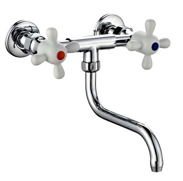 Смеситель Кухня 1/2 м/к СТЕНА ПСМ-108-К/99 пластик СТАНДАРТ-Б настенный тип См-МДРНр