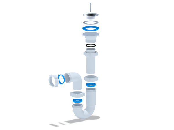 D0100 Сифон АНИ Пласт 1 1/2"*40 прямоточ