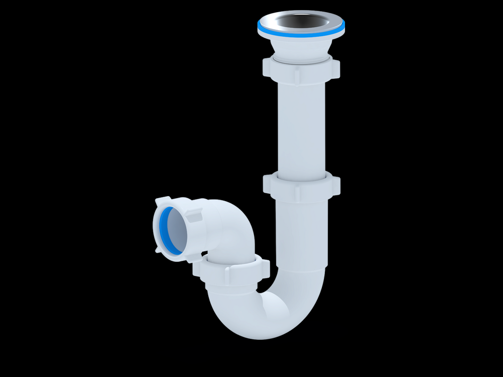 D0100 Сифон АНИ Пласт 1 1/2"*40 прямоточ