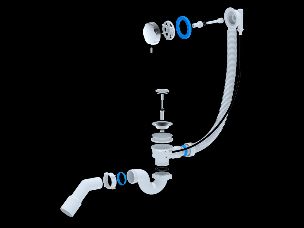 ЕМ311 Обвязка д/ванны АНИ Пласт 1 1/2*40 полуавтомат