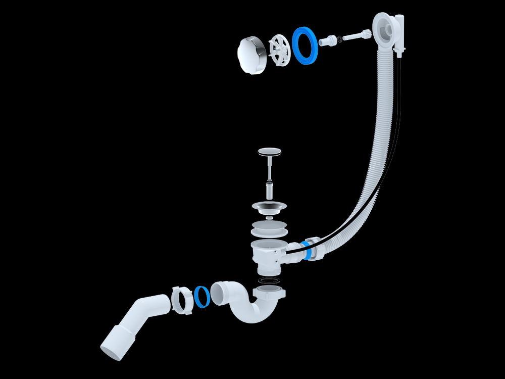 ЕМ411 Обвязка д/ванны АНИ Пласт 1 1/2*40 полуавтомат