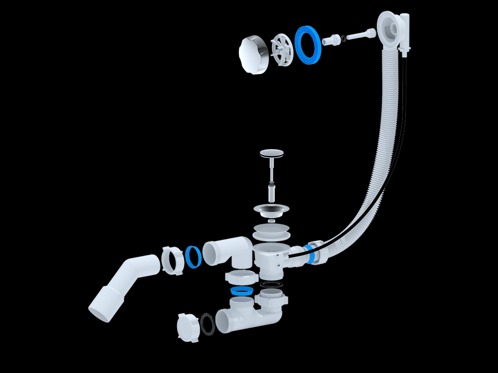 ЕМ421 Обвязка д/ванны АНИ Пласт 1 1/2*40 полуавтомат