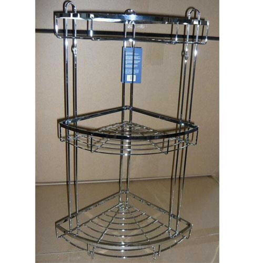 Полка угловая "Сектор" 3 яруса, плоский борт (XSQ-920)