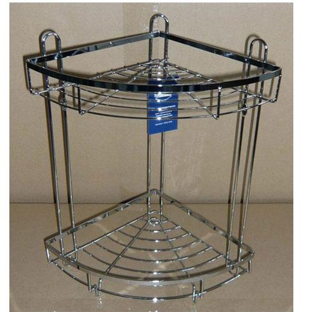 Полка угловая "Сектор" 2 яруса, плоский борт (XSQ-918)