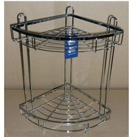 Полка угловая "Сектор" 2 яруса, плоский борт (XSQ-918)