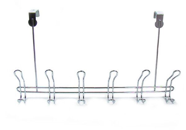 Вешалка с крючками 6 по 2 навесная прямая (XSQ-407)
