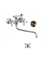 Смеситель Ванна Lemen 1/2 м/к Крест (LD 22465)