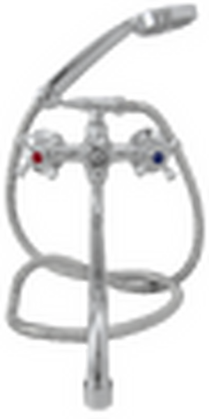 Смеситель Ванна Lemen 1/2 м/к Эрика (LD 22165) латунь