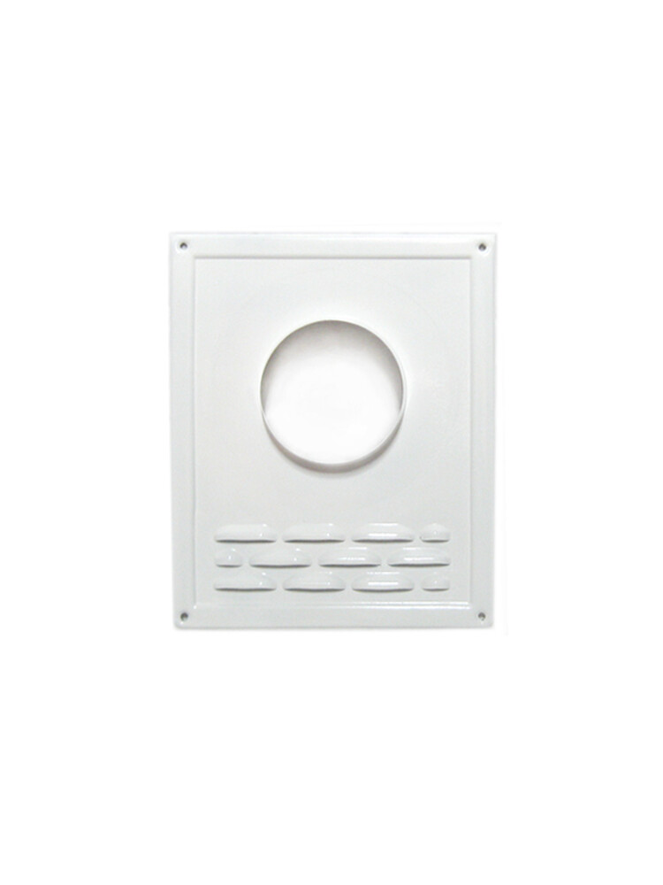 Площадка торцевая с жалюзи d= 90 бел