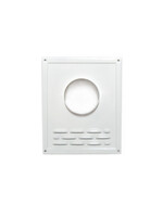 Площадка торцевая с жалюзи d= 90 бел