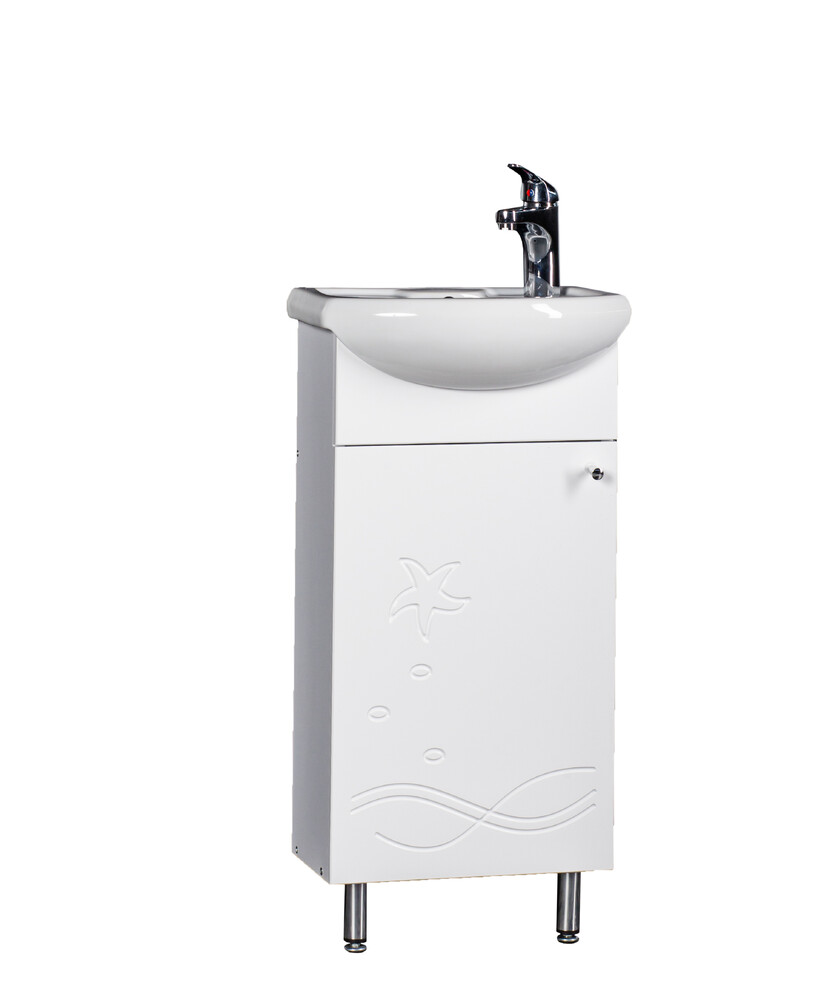 Подстолье SANTREK HOME "Лагуна" (Белый) под умывальник "Азов-40" 375х800х201