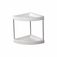 362-2/L Полка 2-я угловая 25х25 см пластик