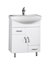 Подстолье SANTREK HOME "Фрегат-65" (Белый) 2 ящика 2 двери под умывальник "Стелла-65" 610х800х331