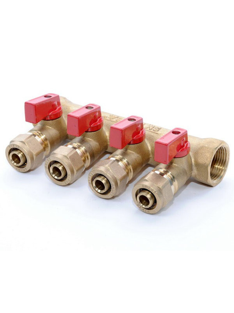 Коллектор 3/4 4 крана*16