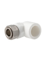 Уголок комб. с накидной гайкой 20х1/2 PP-R VALTEC (VTр.758)