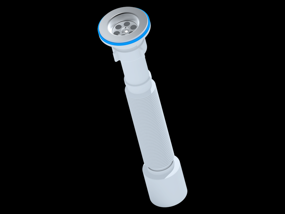 G205 Гофросифон АНИ Пласт 1 1/4*50, L345-755мм