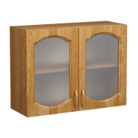 Шкаф для посуды 80 Ольха (со стеклом) фасад МДФ SANTREK HOME