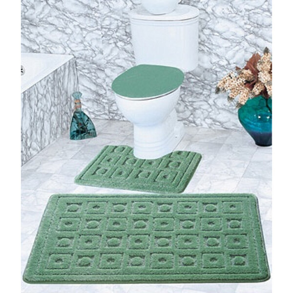 Коврик д/ванны 3 предм. ZALEL 60*100 зеленый Турция