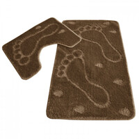 Коврик д/ванны 2 предм. ZALEL 60*100- коричневый Турция