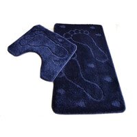 Коврик д/ванны 2 предм. ZALEL 60*100- синий Турция