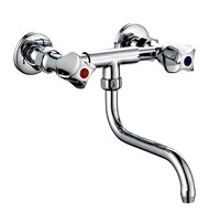 Смеситель Кухня 1/2 м/к СТЕНА ПСМ-108-К/50 Металл СТАНДАРТ-Б настенный тип См-МДРНр