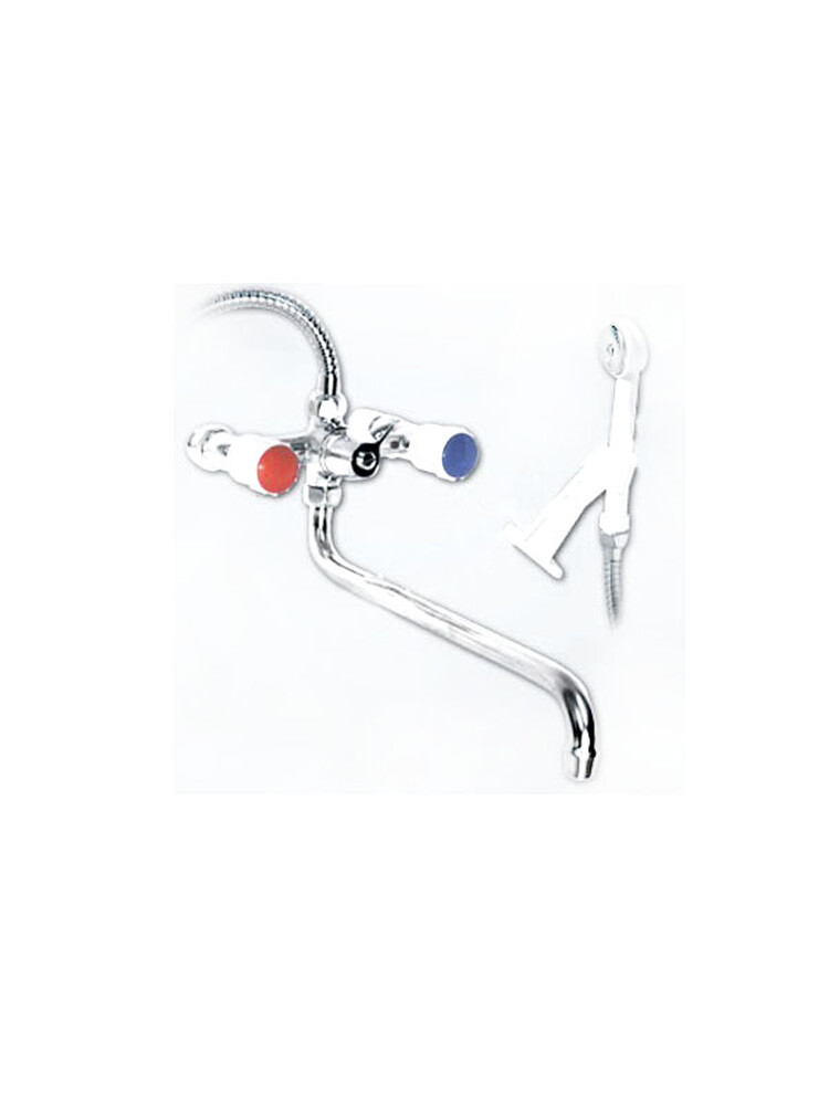 Смеситель Ванна Казань 1/2 рез. (КС 85112) пласт. мах. имп. исп., перекл. керам.